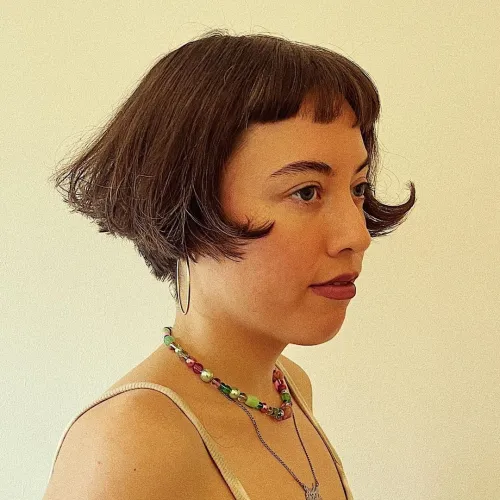 Oh La La! So French Short Brench Bob with Micro Bangs