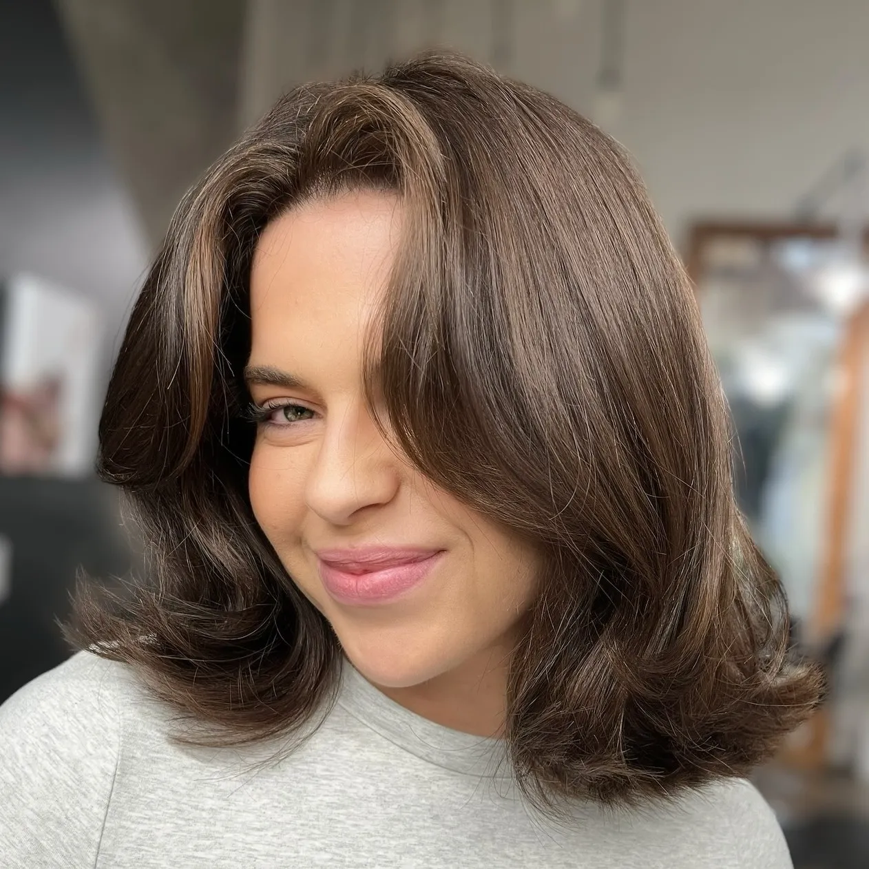 Medium Flipped Bob Blowout