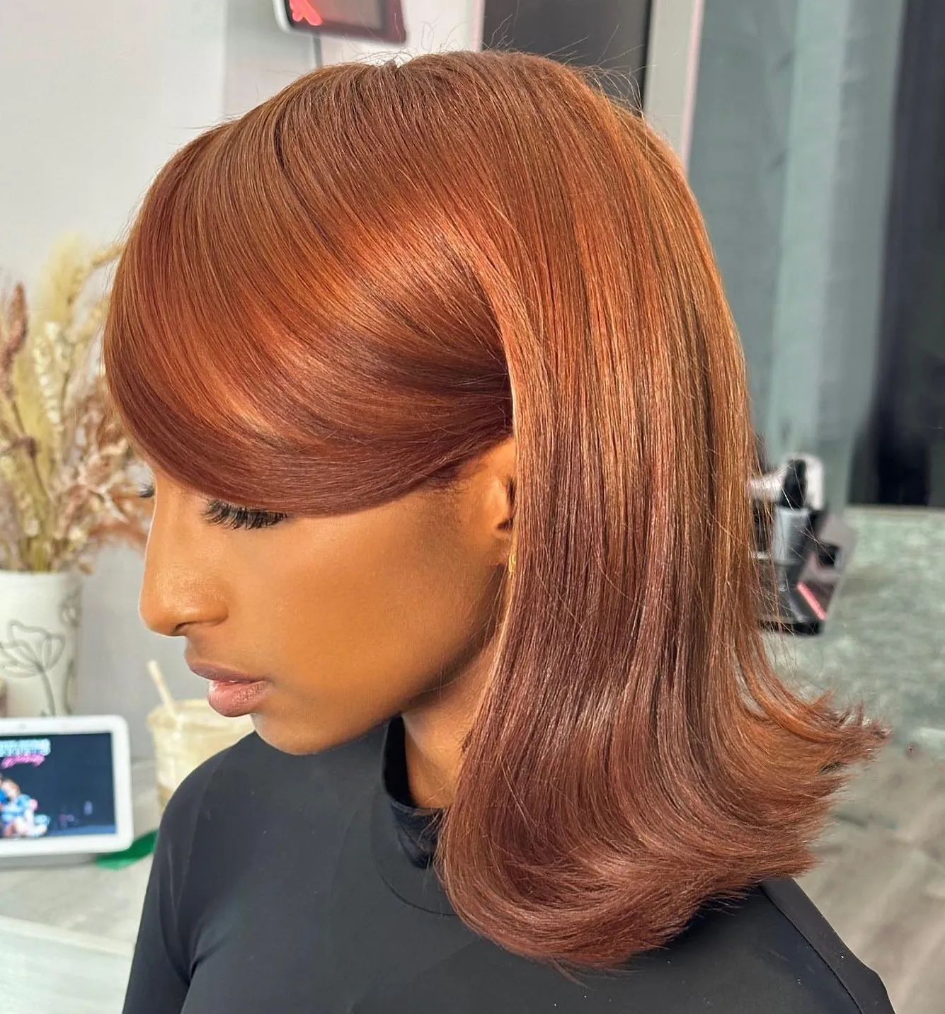 Long Flip Out Bob Hairstyle