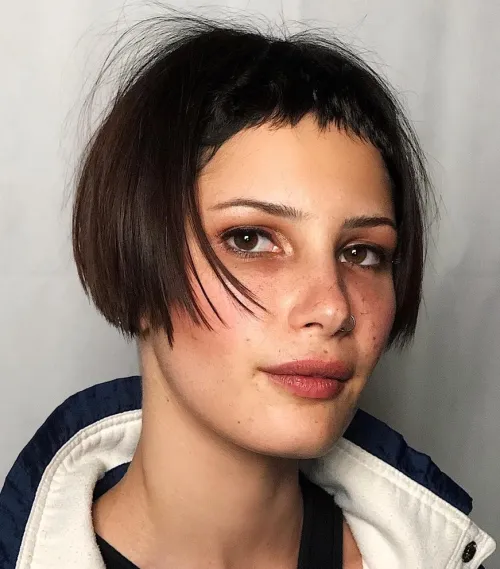 Micro Bob with Baby Bangs