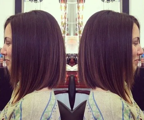 Straight A-Line Bob Haircut for Shoulder Length Hair