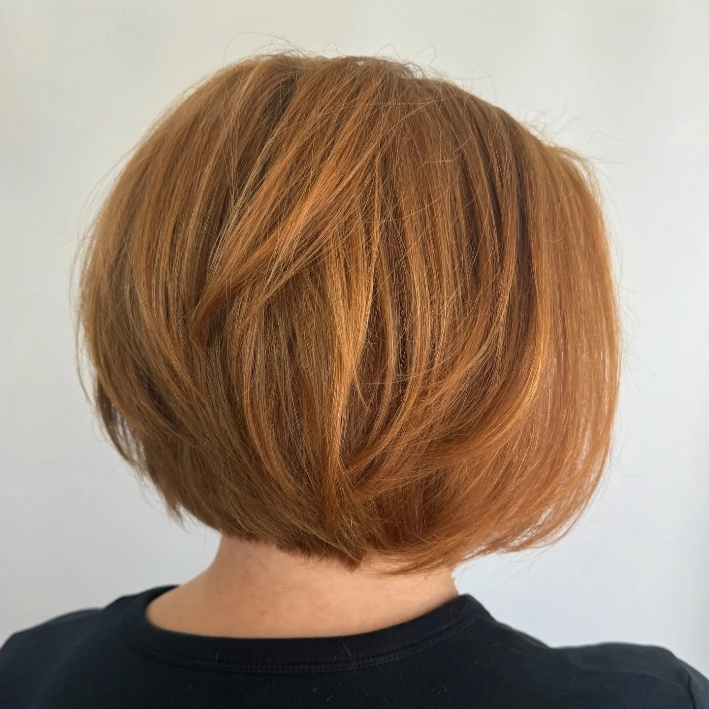Bob Hair Back View with Graduation