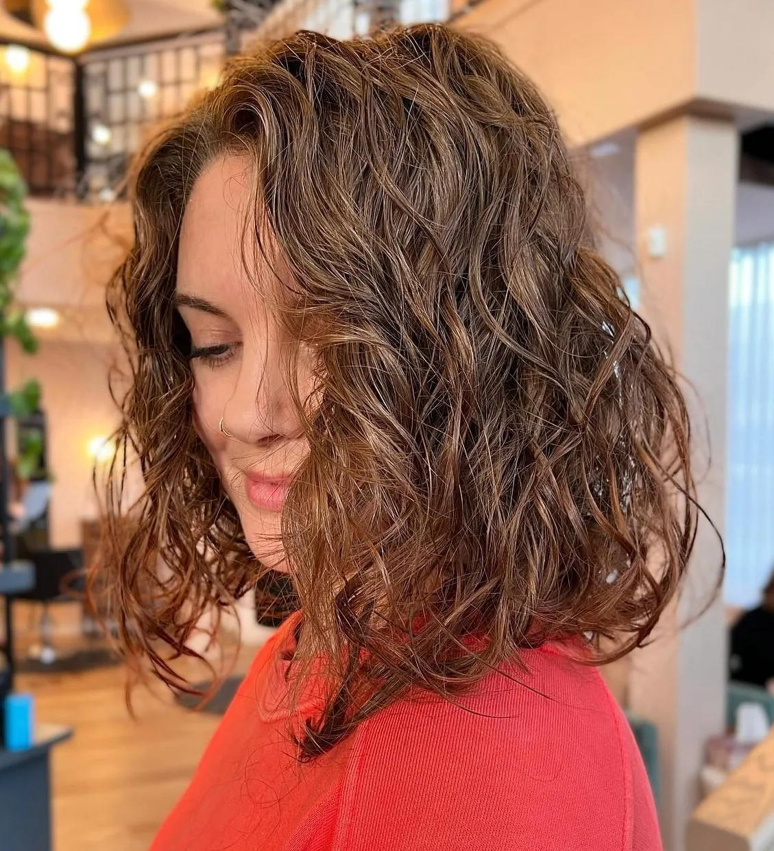 Medium Hair Loose Perm
