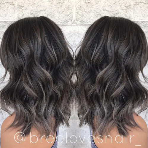 Choppy Wavy Shoulder-Length Shag Medium-Length Shag For Thick Wavy Hair