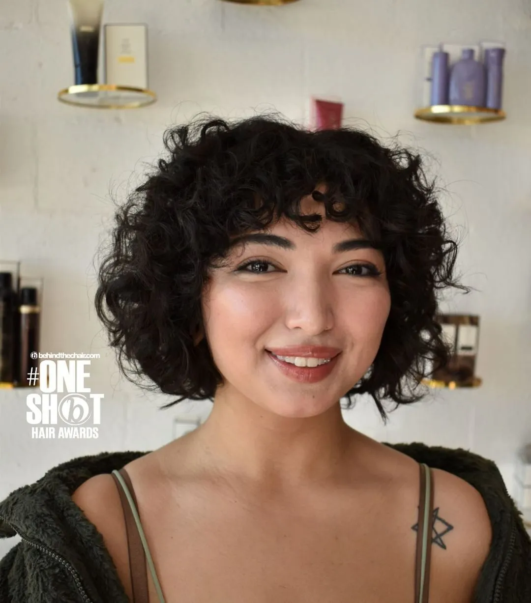 Neck Length Bob for Natural Curls