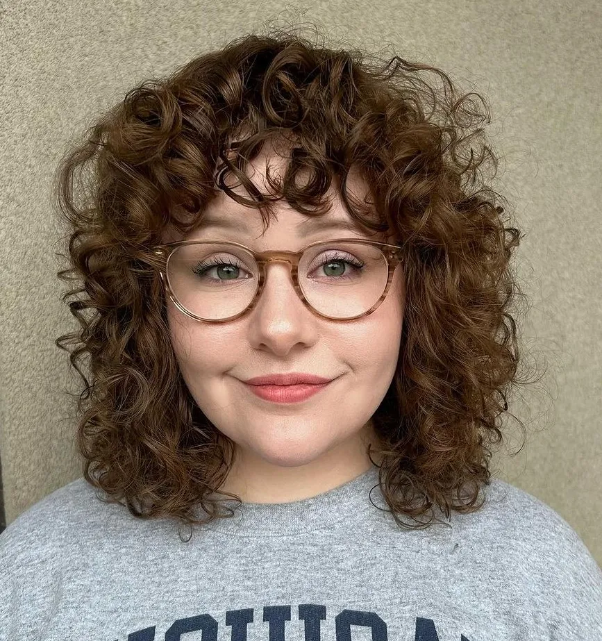 Short Shaggy Cut for Curly Hair