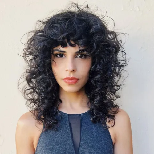 Flowing Curly Shag Messy Curly Shag for Naturally Curly Hair