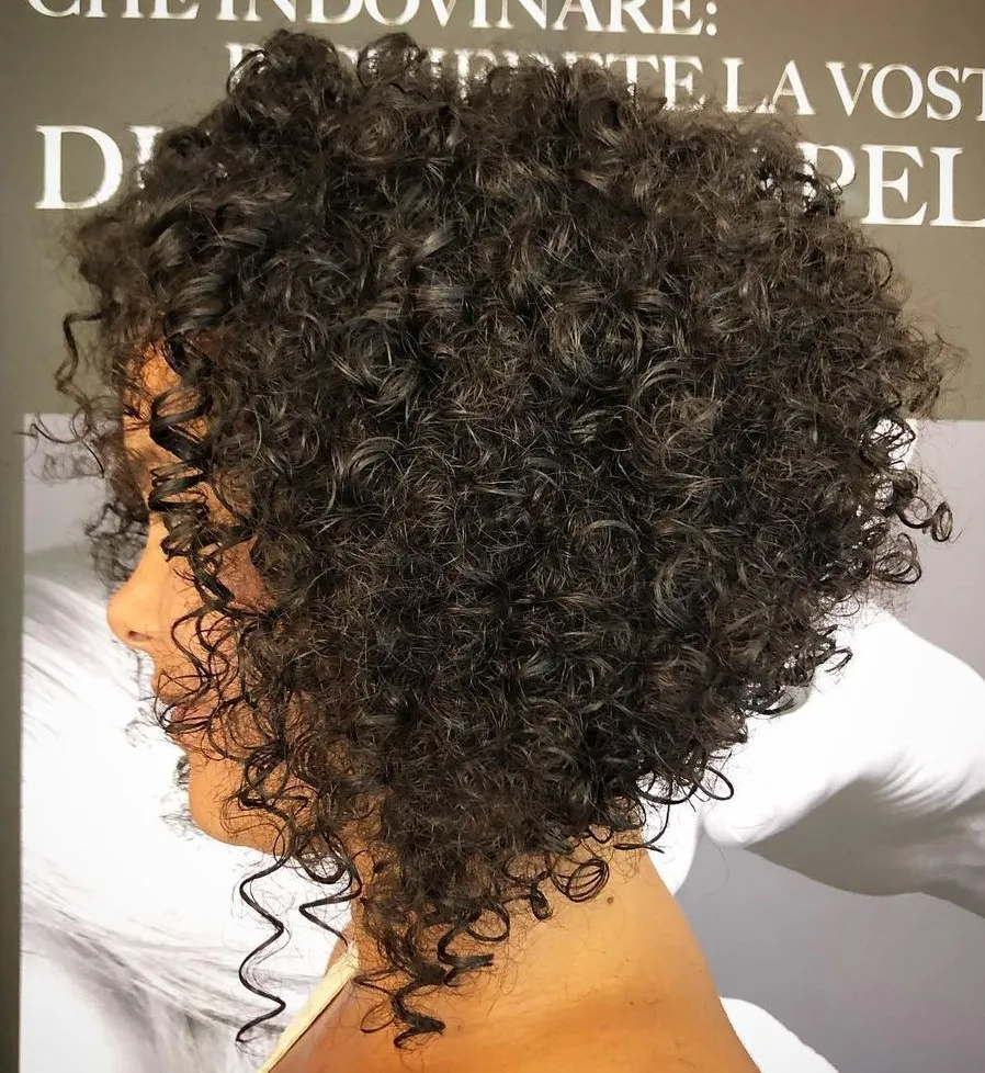 Tight Perms Angled Stacked Bob