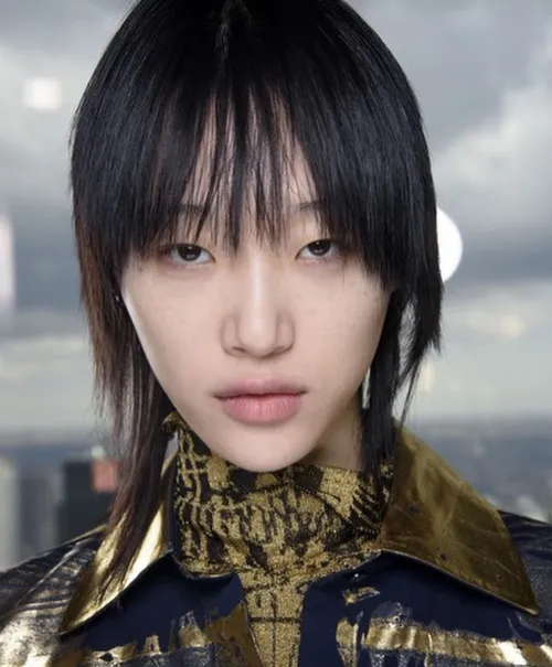 Korean Model with a Girl Mullet