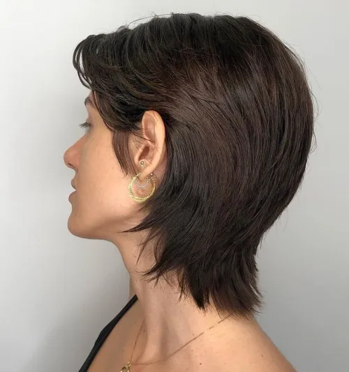 Smooth Pixie Bob with Side Bangs