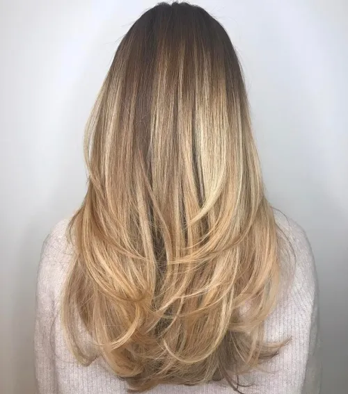 Long Haircut With Angled Layers