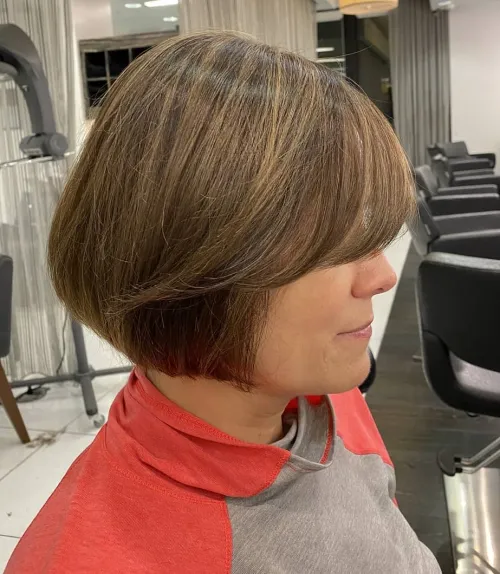 Short Straight Bob with Bangs