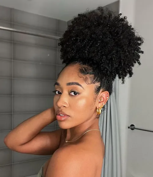 70s Inspired Hairstyle for Black Women