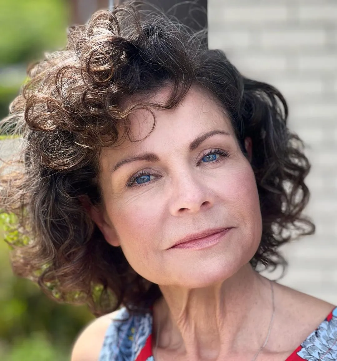 Charming Short Curly Hairstyle Delightful Curly Hairstyle for Over 50