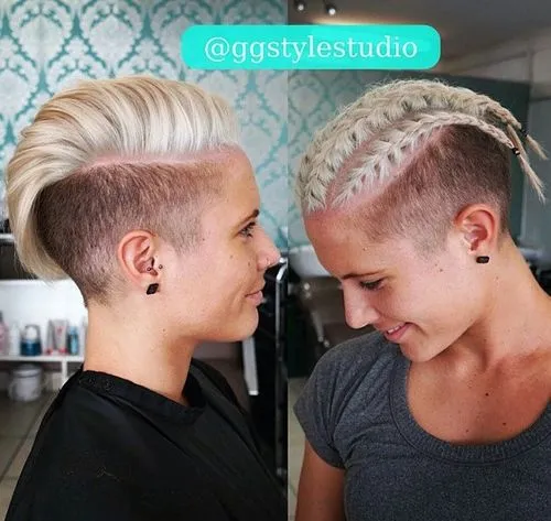 braided short mohawk