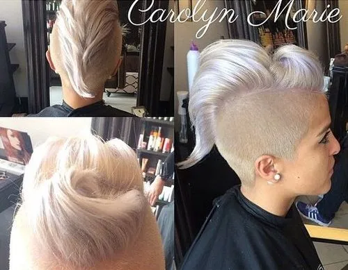 platinum blonde mohawk