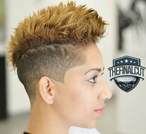 Women's Choppy Two Tone Mohawk