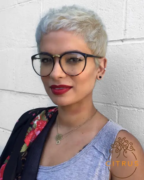 Extra Short Blonde Pixie