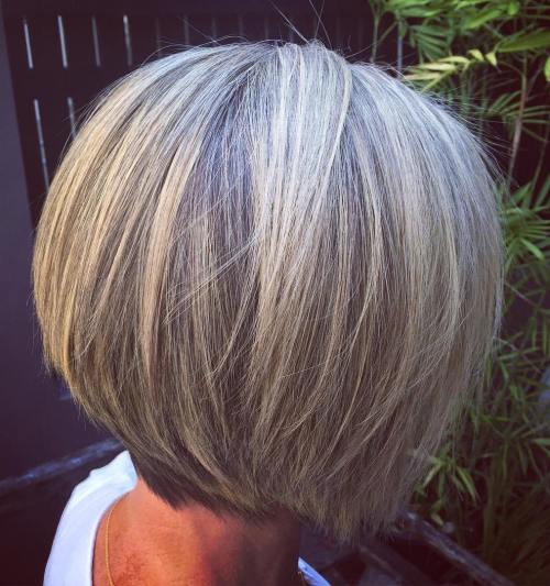 60 Elegant Hairstyles for Women Over 60 to Match Every Preference 13 Layered Bob For Thick Hair