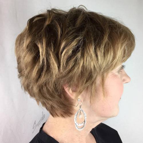 60 Elegant Hairstyles for Women Over 60 to Match Every Preference 4 Outgrown Layered Pixie