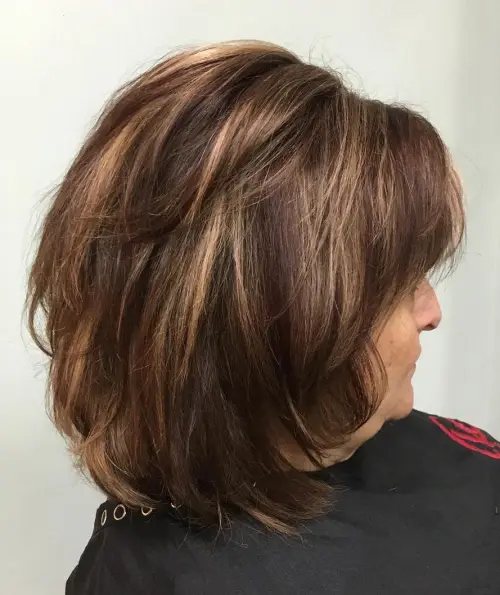 60 Elegant Hairstyles for Women Over 60 to Match Every Preference 45 Medium Layered Brown Hairstyle