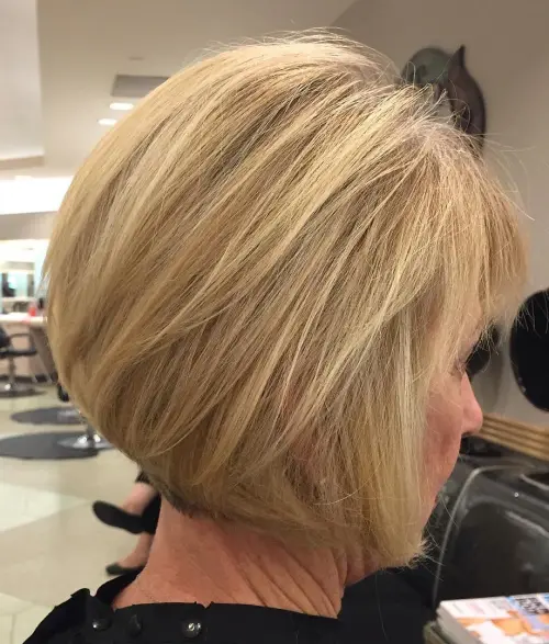 60 Elegant Hairstyles for Women Over 60 to Match Every Preference 56 Blonde Bob Hairstyle For Older Women