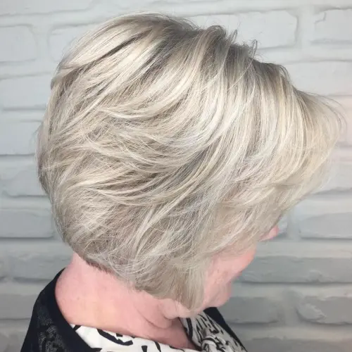 60 Elegant Hairstyles for Women Over 60 to Match Every Preference 49 Short Ash Blonde Hairstyle For Older Women