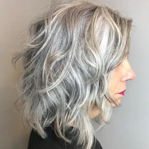 60 Elegant Hairstyles for Women Over 60 to Match Every Preference 30 Medium Layered Gray Hairstyle