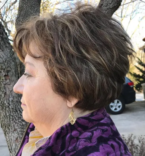 60 Elegant Hairstyles for Women Over 60 to Match Every Preference 46 Short Layered Tousled Hairstyle Over 60