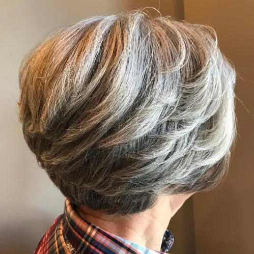 60 Elegant Hairstyles for Women Over 60 to Match Every Preference 44 Layered Short Cut For Thick Hair