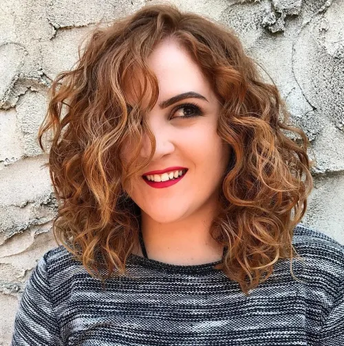 Messy Wavy Perm Bob