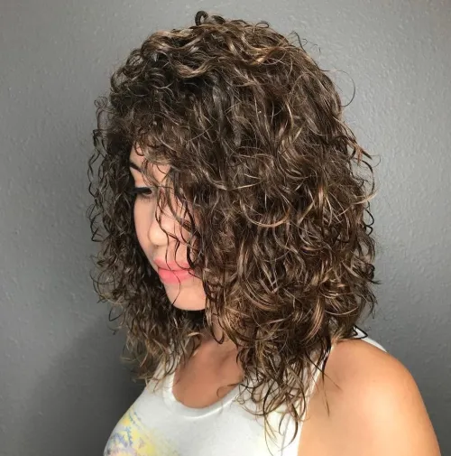 Mid-Length Permed Hair