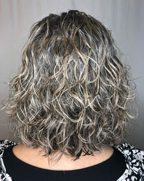 Wavy Perm For Gray Hair