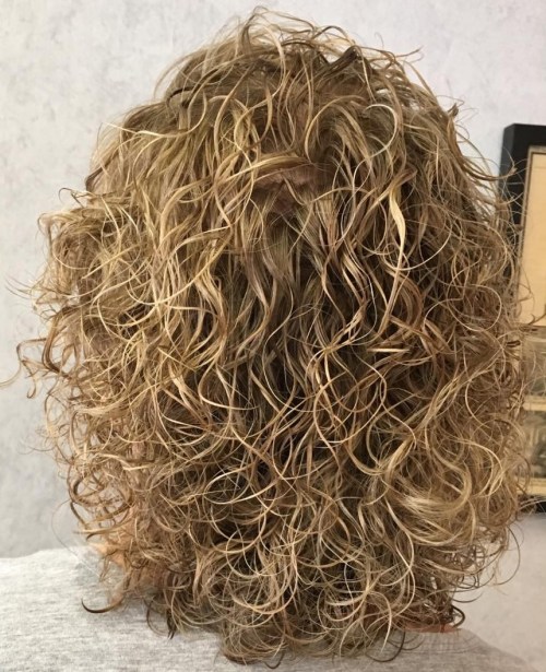 Wet Look Perm Hairstyle