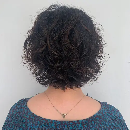 Short Breezy Perm Bob