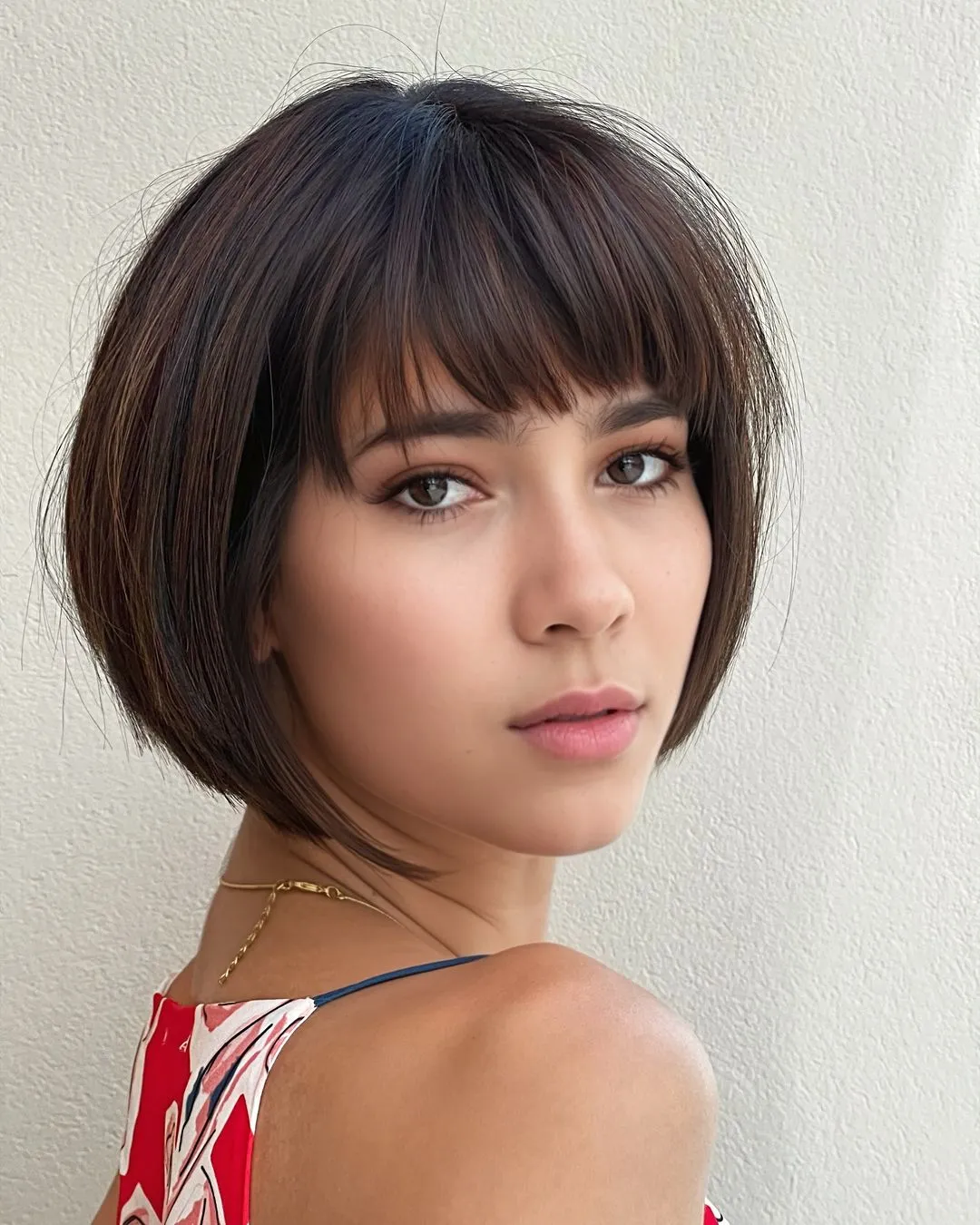 Classic Bob with Straight Bangs