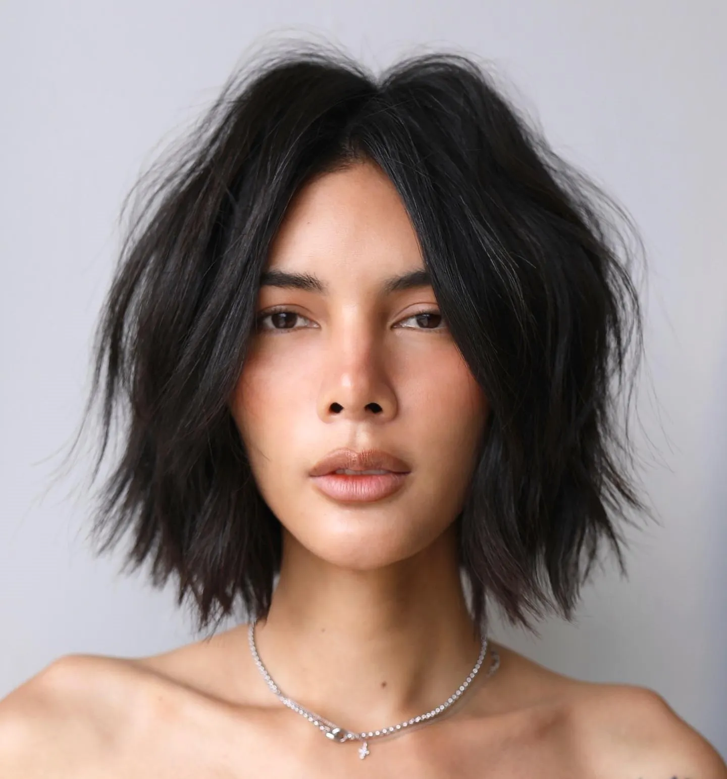 Textured Bob with Jagged Ends