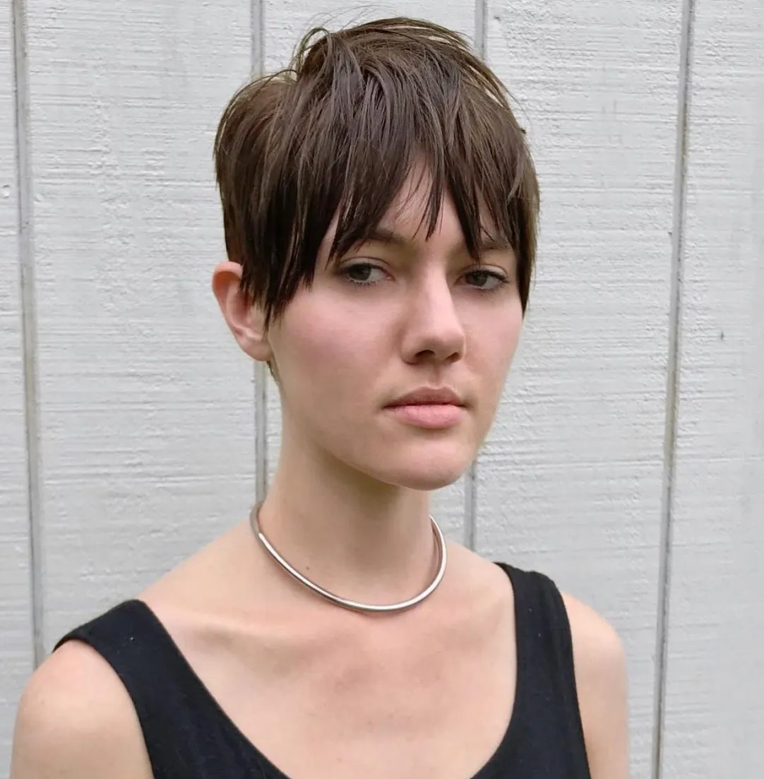 Pixie with Choppy Fringe for Long Faces