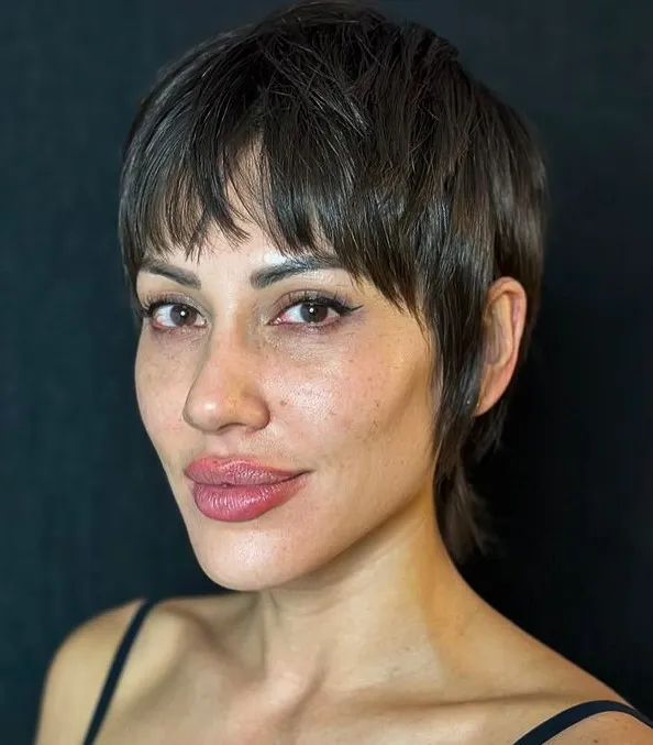 Textured Pixie for Long Face