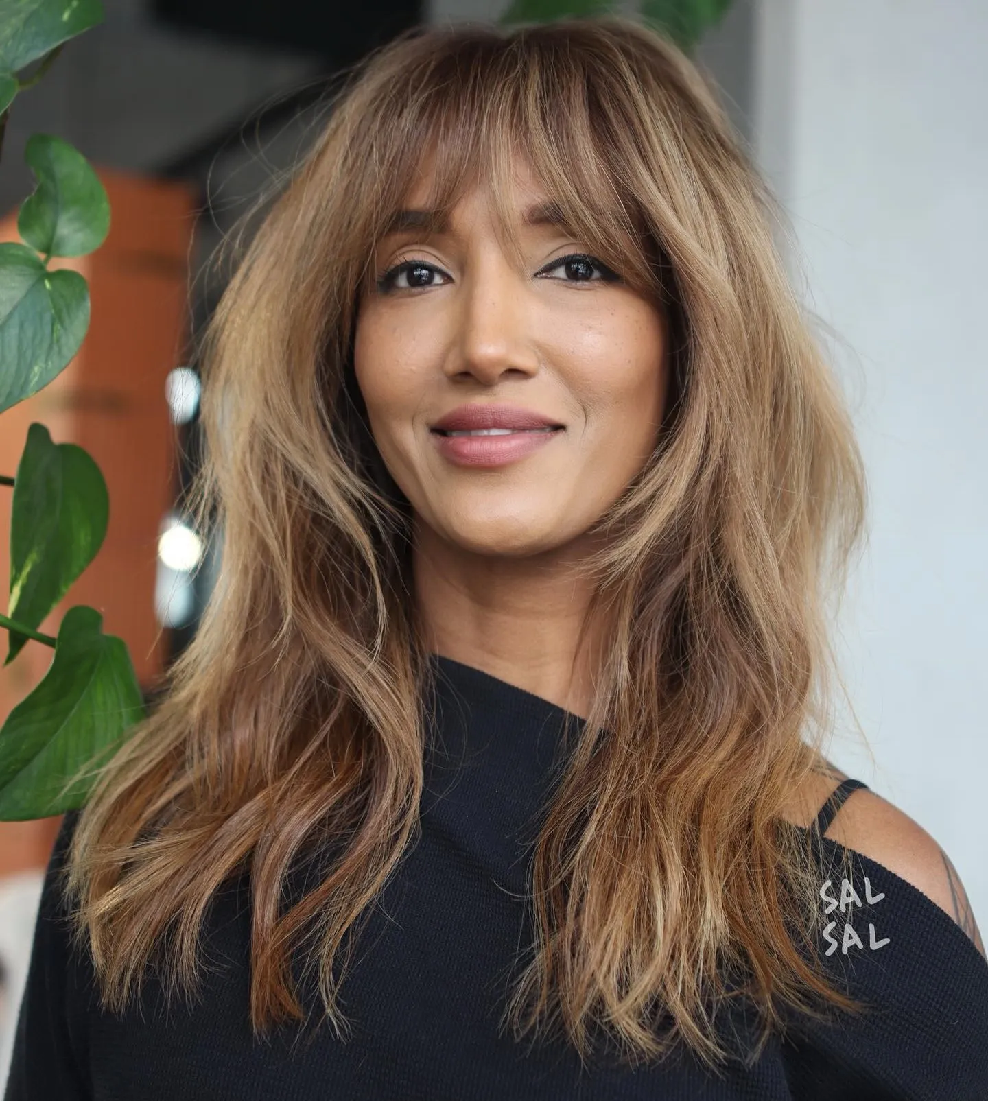 Shaggy Layered Style with Lowlights