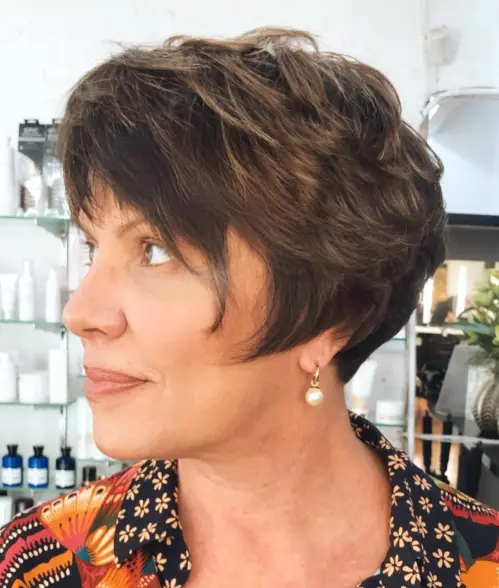 30 Hairstyles That Can Shave a Decade Off Your Appearance 24 Choppy Feathered Pixie