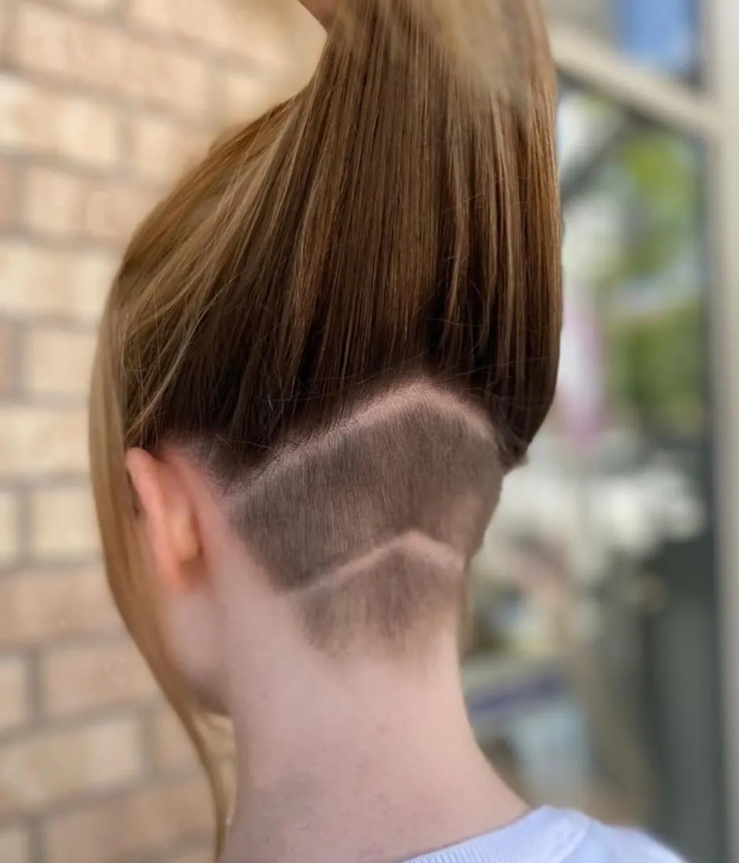 Undercut Design with Graphic Lines