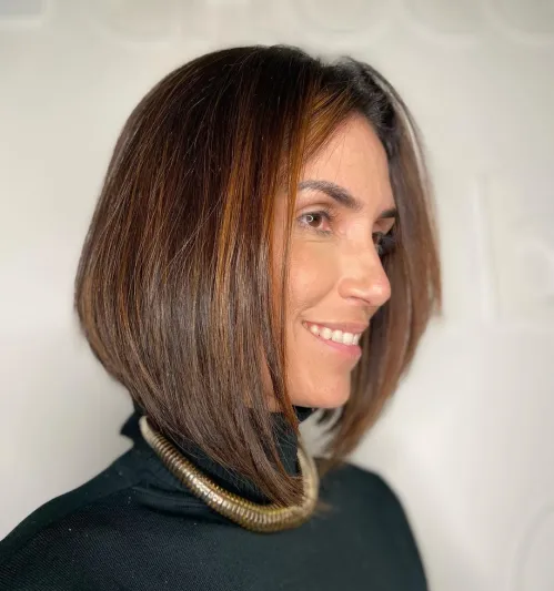 30 Stylish Hairstyles for Thin Straight Hair 13 Polished Straight Stacked Long Bob