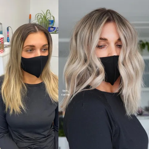 30 Stylish Hairstyles for Thin Straight Hair 29 Straight Fine Lob with Barely There Waves