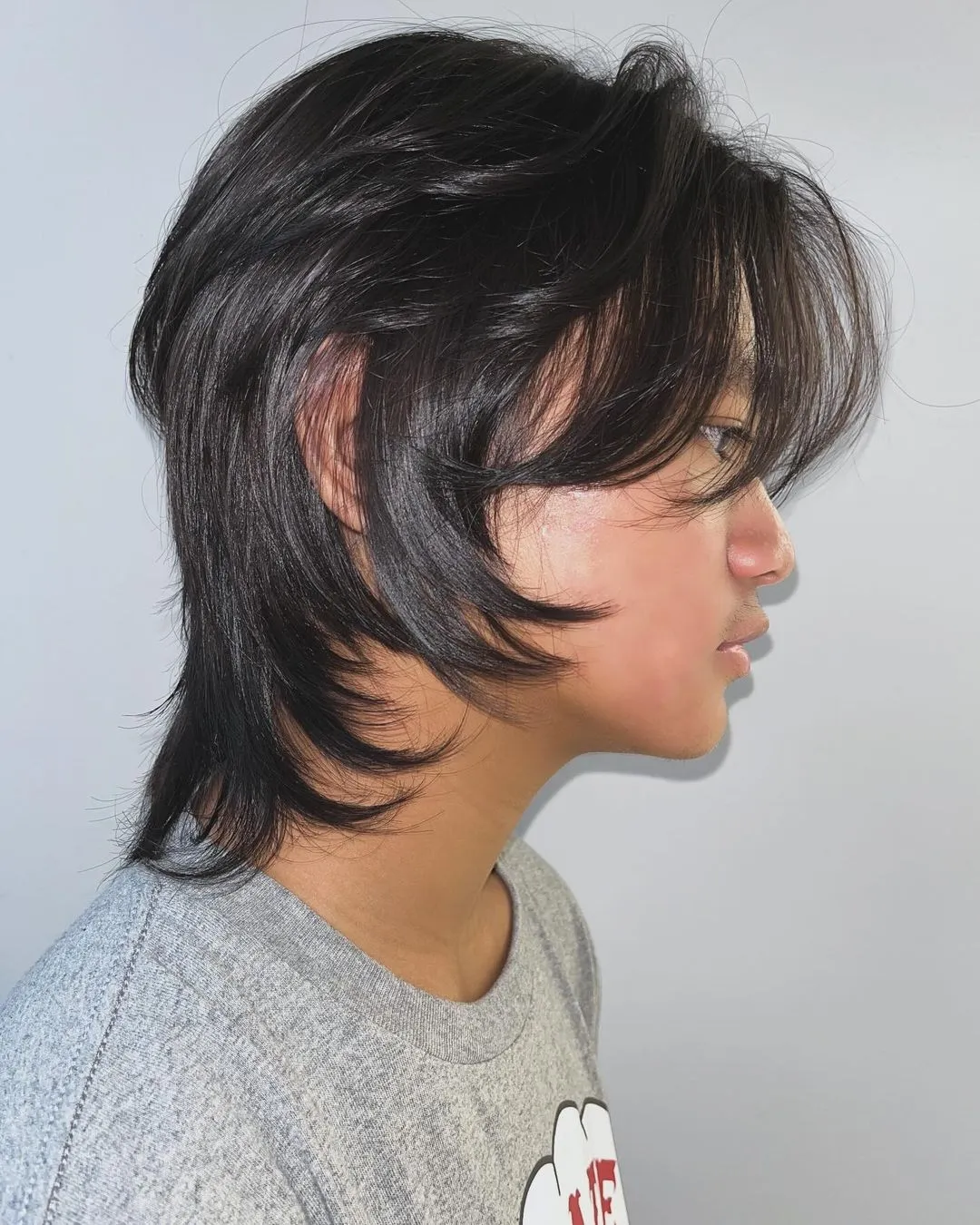 Wolf Crop with Loose Layers Korean Wolf Cut Male