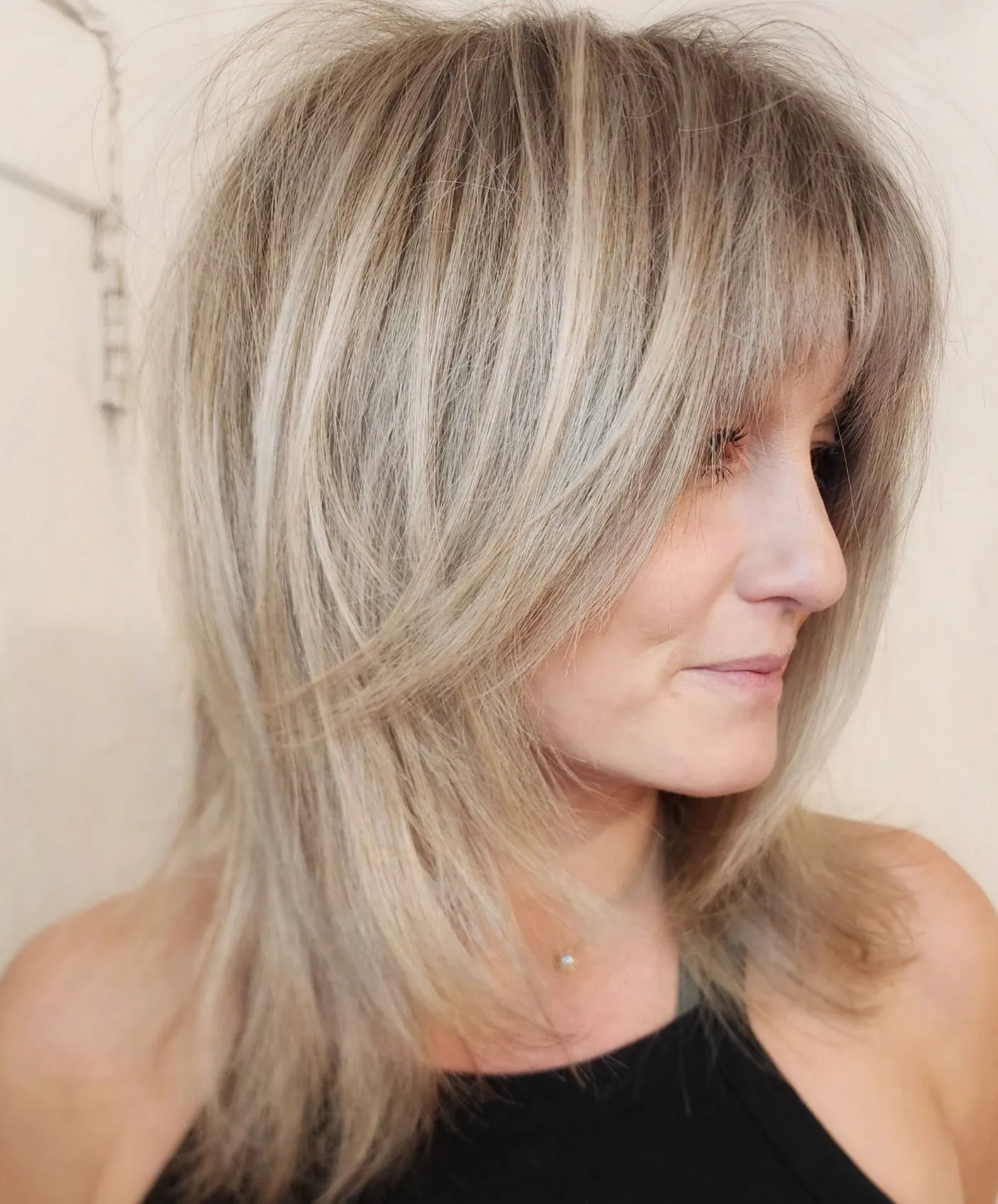 Wolf Cut for Straight Hair Shoulder Length Wolf Haircut