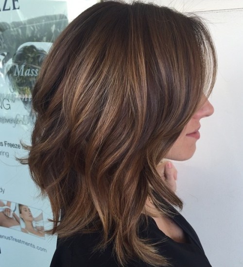 80 Stunning Medium-Length Hairstyles for Thick Hair 13 Shoulder Length Layered Hairstyle