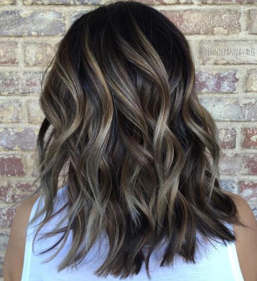 80 Stunning Medium-Length Hairstyles for Thick Hair 9 Subtle Balayage For Brunettes