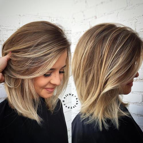 80 Stunning Medium-Length Hairstyles for Thick Hair 17 Medium Hair With Blonde Balayage