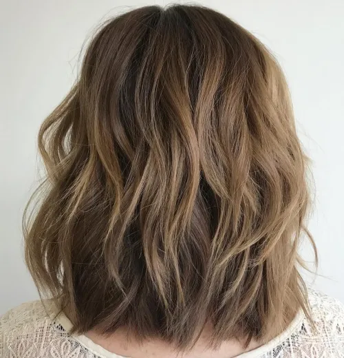 80 Stunning Medium-Length Hairstyles for Thick Hair 3 Layered Lob For Thick Hair